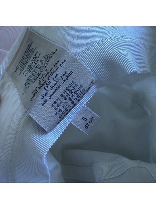 NEW Gucci Cotton Logo Embroidered Bucket Hat 782733 Sz S main image 4